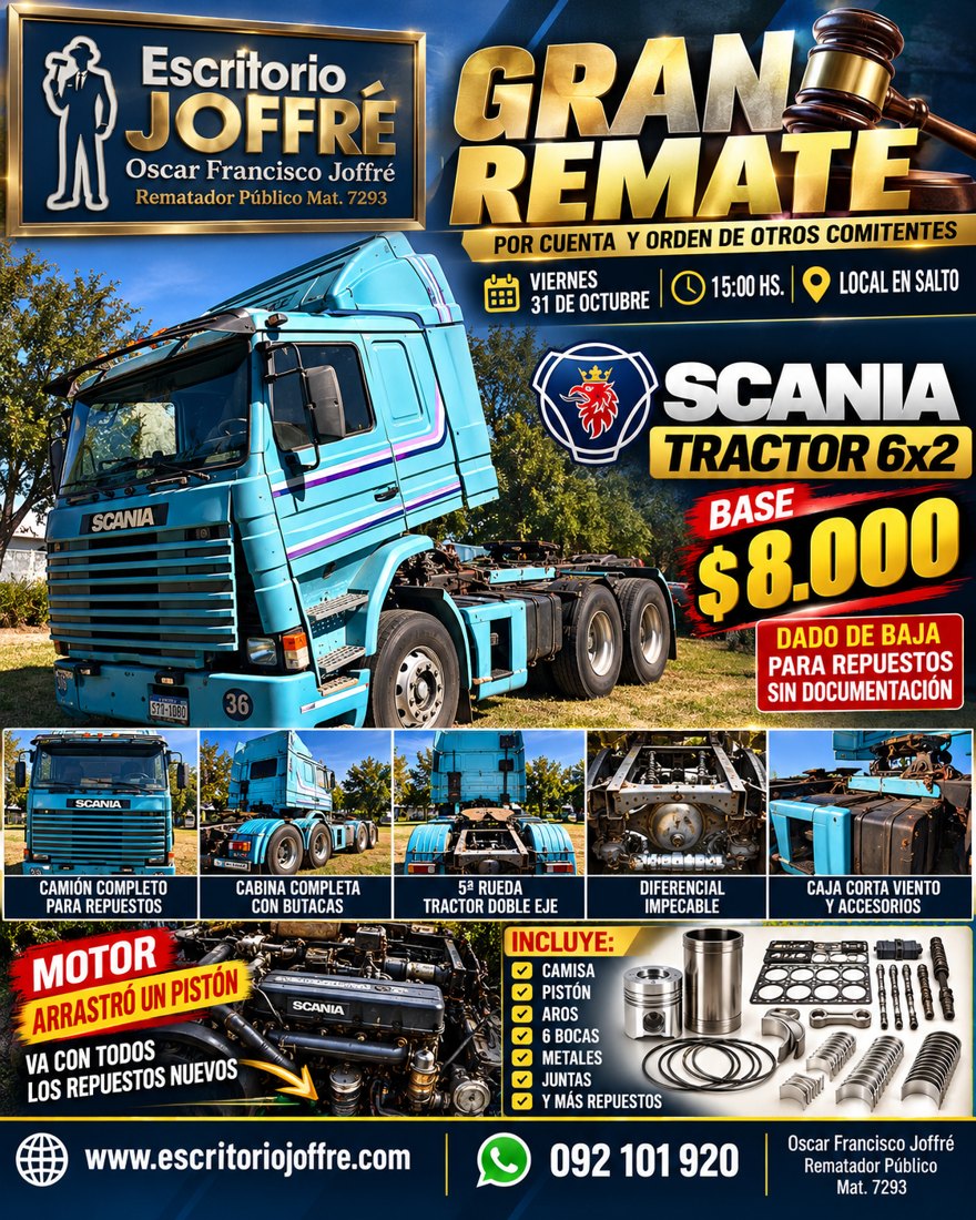 Lote 119: CAMIÓN SCANIA 112 COMPLETO