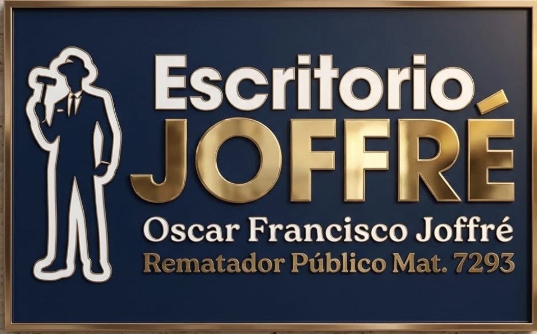 Escritorio Joffré, Oscar Francisco Joffré, Rematador Público matrícula 7293